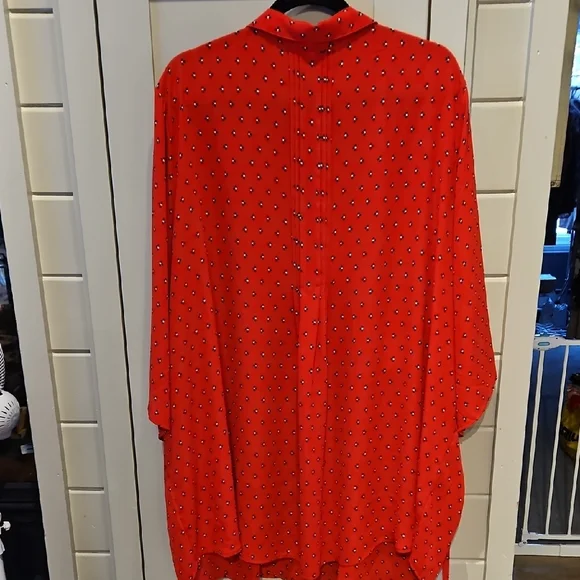 Penningtons Red Tunic with Pattern - Picture 6 of 7